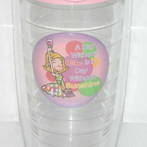 2 for/$25 Tervis Double Wall Tumbler “A Day w/o Wine is a Day Without Sunshine" - Picture 3 of 9